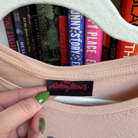 T bar peach classic Rolling Stones band tee graphic T-shirt tee shirt top - Picture 3 of 5